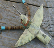 Necklace Southwest Jewelry Richolite Hummingbird Fetish 